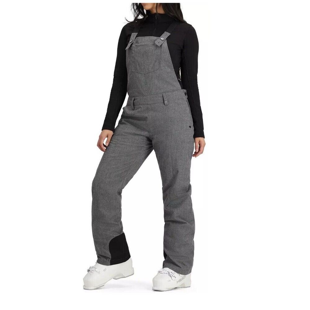 Obermeyer Women's Malta Bib Overalls Charcoal Size 10 | MSRP $ 199 Fast Ship - Picture 5 of 9